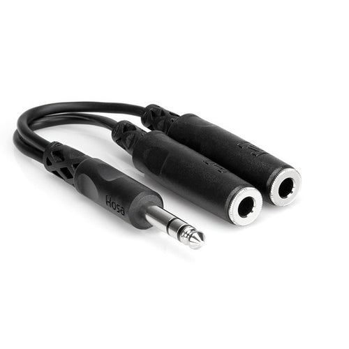 Hosa YPP-118 Y Cable 1/4 in TRS to Dual 1/4 in TRSF