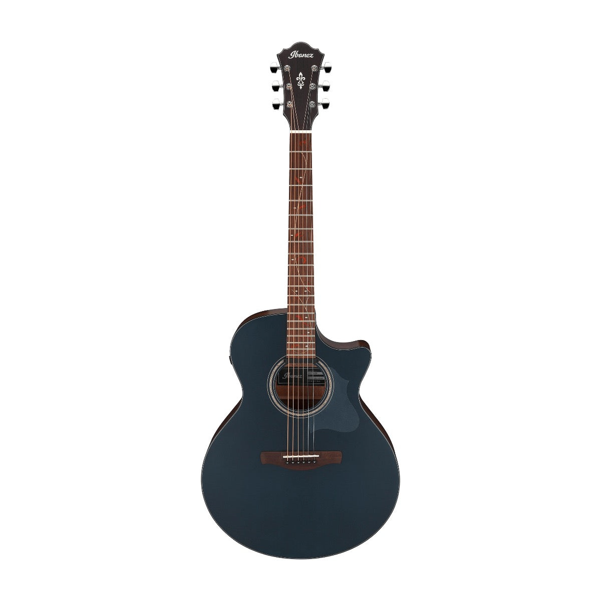 Ibanez AE275 Acoustic Electric Guitar - Dark Tide Blue Flat – Kraft Music