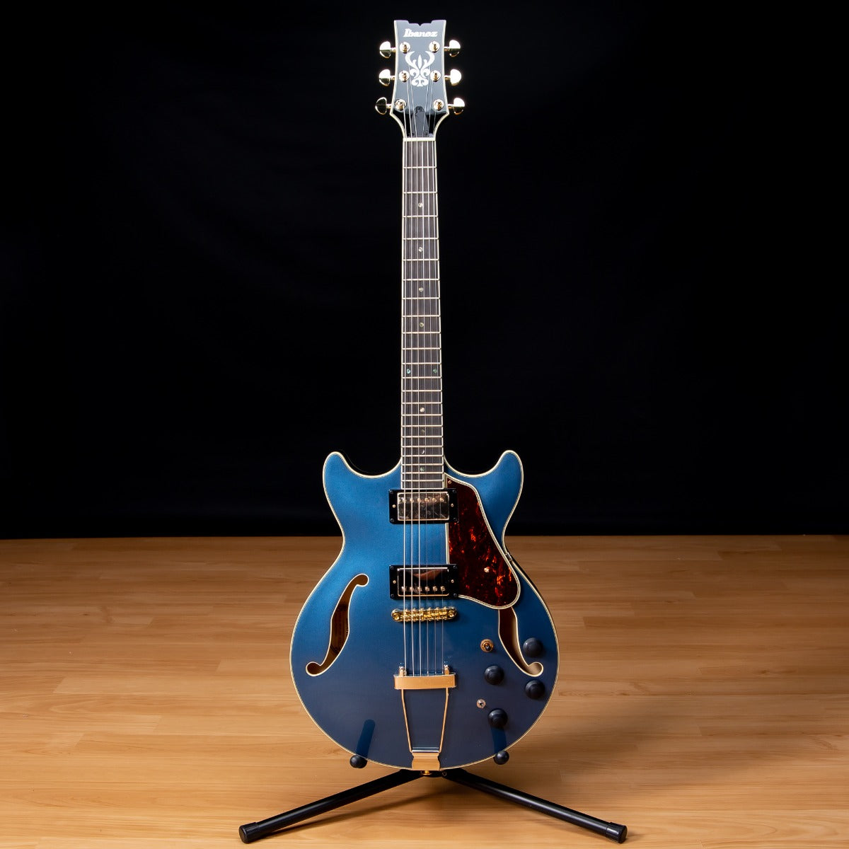 Ibanez AMH90 AM Artcore Expressionist Semi-Hollow Electric Guitar -  Prussian Blue Metallic SN 22020975
