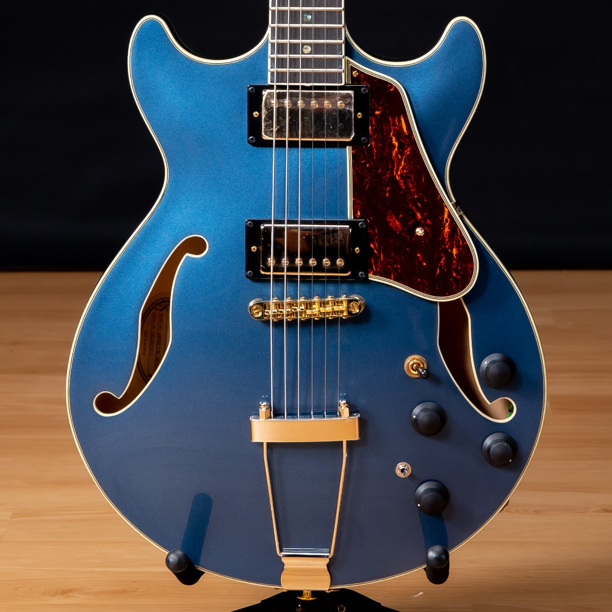 Ibanez AMH90 AM Artcore Expressionist Semi-Hollow Electric Guitar -  Prussian Blue Metallic SN 22020977