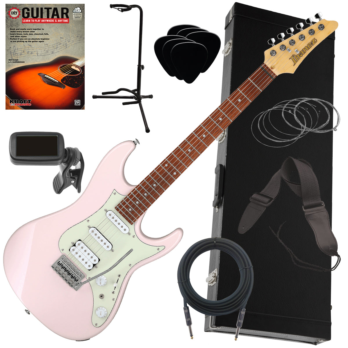 Ibanez AZES40 Electric Guitar - Pastel Pink COMPLETE GUITAR BUNDLE – Kraft  Music