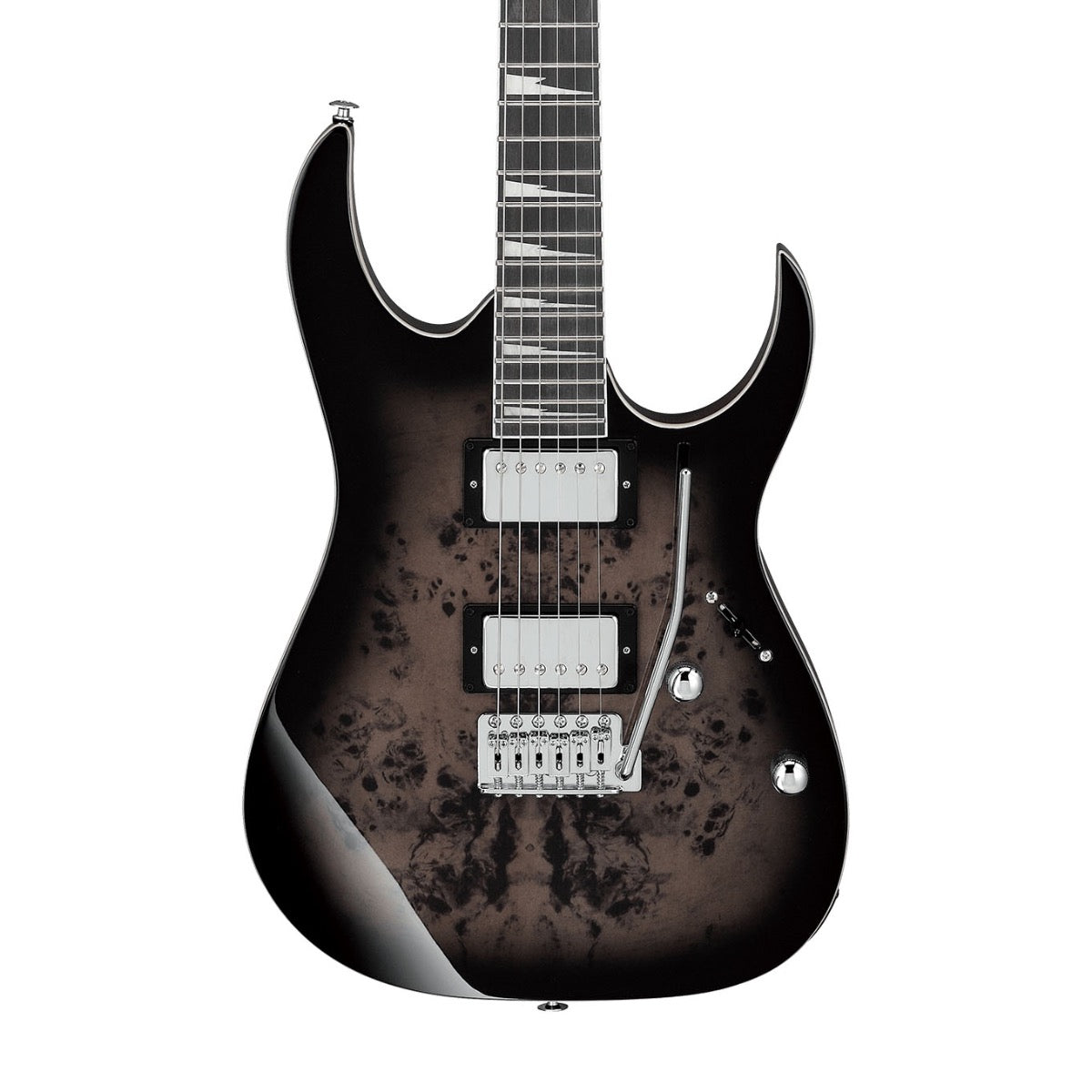 Ibanez GRG220PA1BKB GRG - Transparent Brown Black Burst, View 1