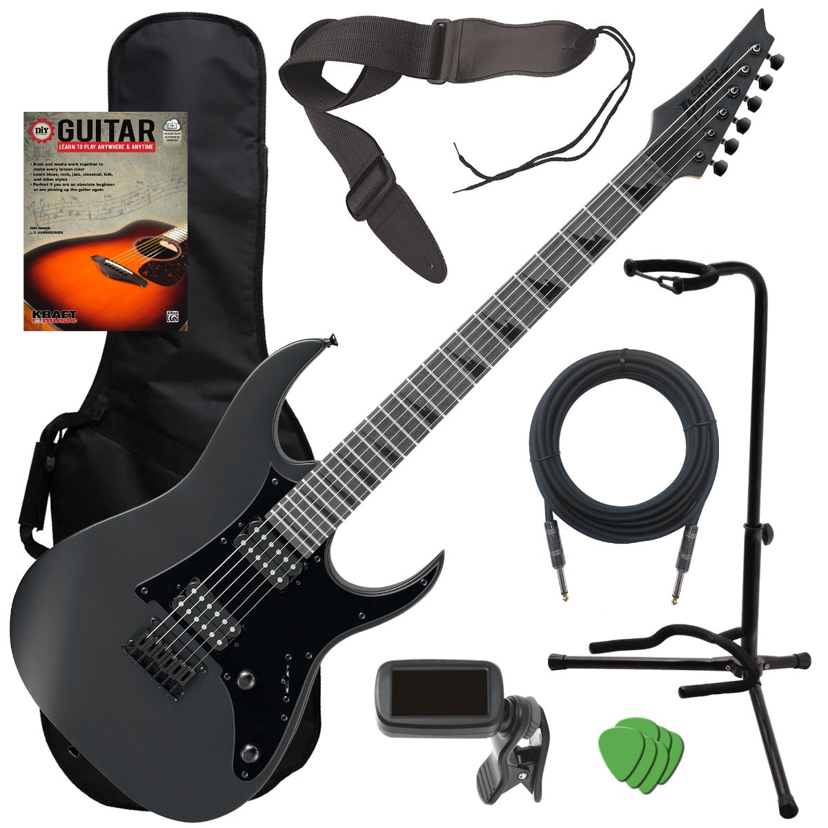 Ibanez GRGR131EX GIO Electric Guitar - Black Flat GUITAR ESSENTIALS BU –  Kraft Music
