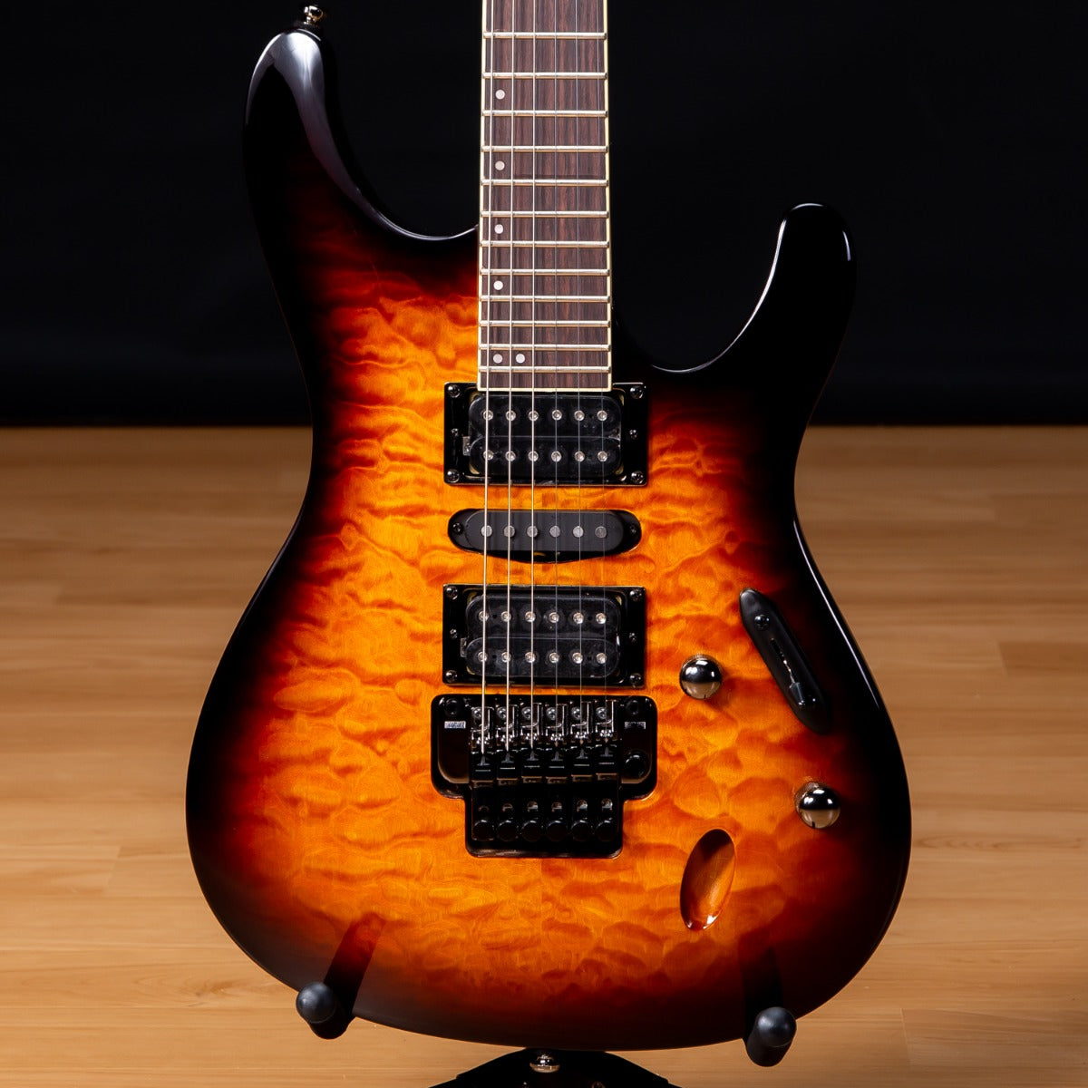 Ibanez S670QM Electric Guitar Dragon Eye Burst SN 220304515 Kraft Music