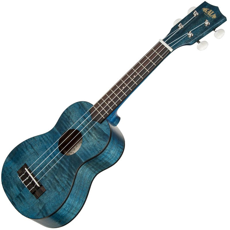 Kala KA-SEMB Soprano Ukulele - Transparent Blue Satin