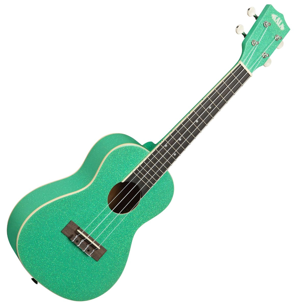 Kala Sparkle Series Concert Uke - Gatsby Green view 1