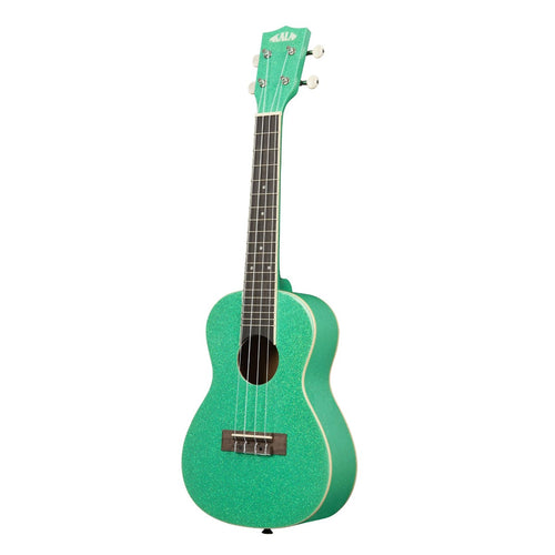 Kala Sparkle Series Concert Uke - Gatsby Green view 2