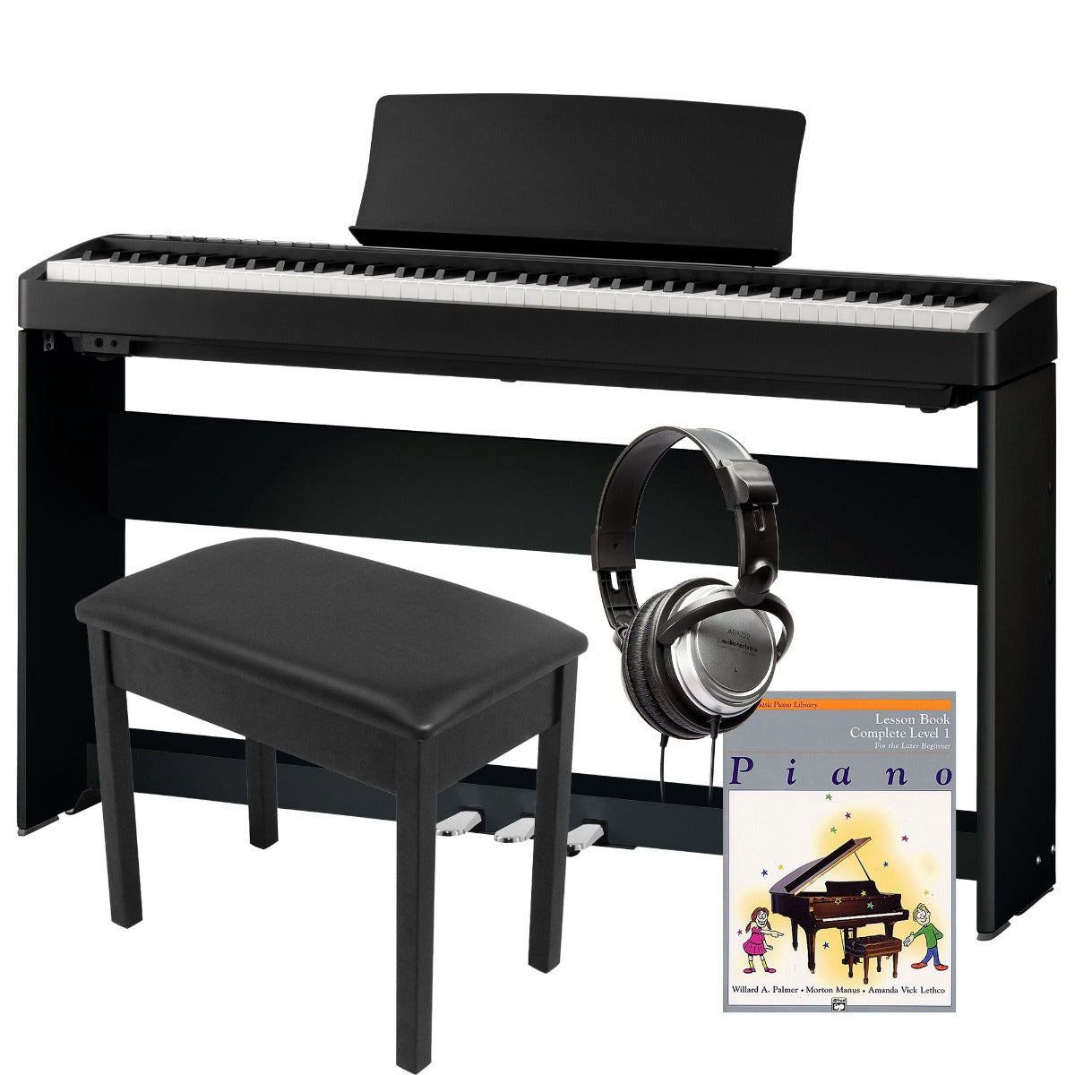 lade som om indstudering største Kawai ES120 Portable Digital Piano - Black COMPLETE HOME BUNDLE – Kraft  Music