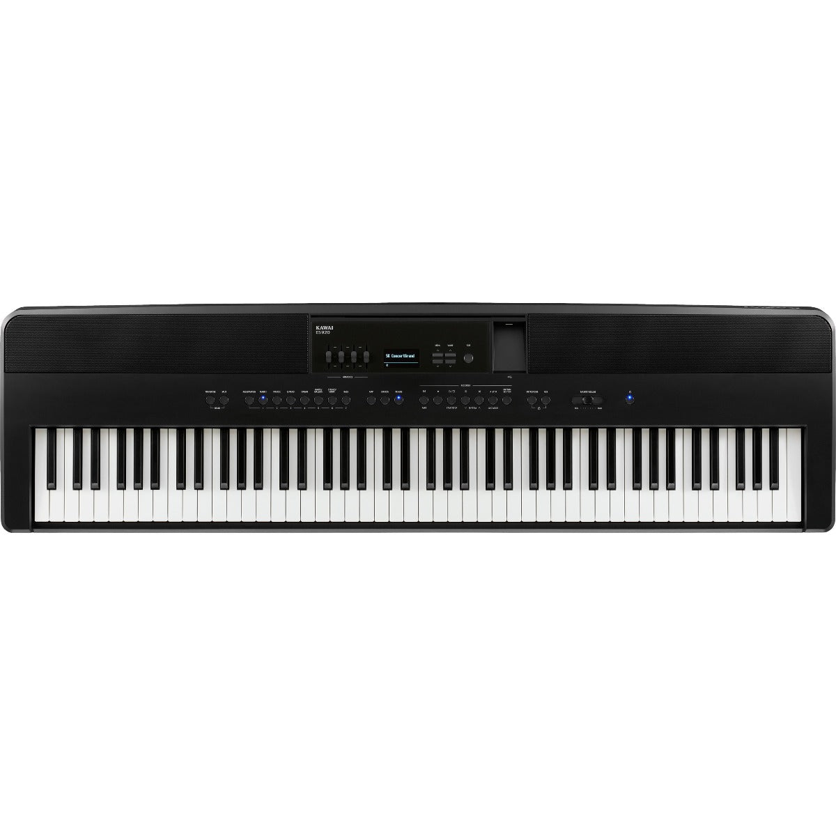 Image of the digital piano from a top front perspective