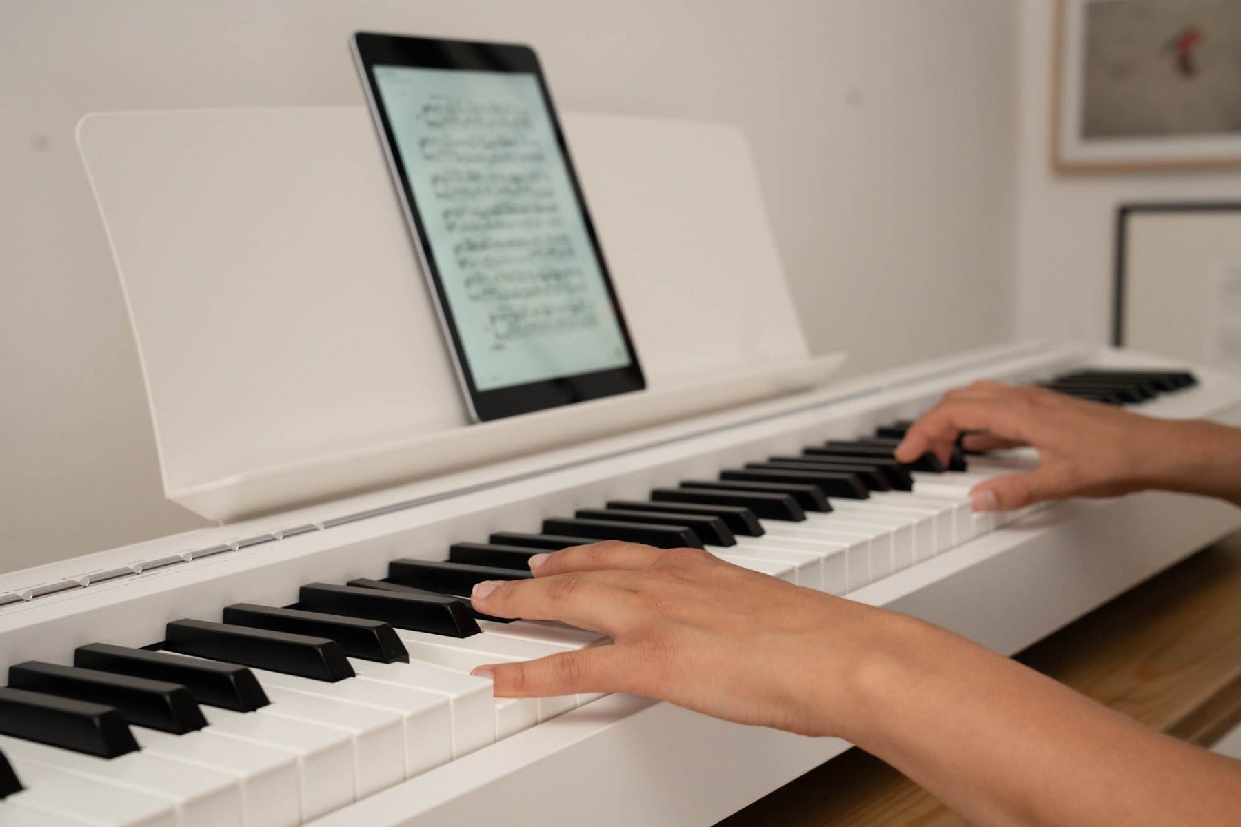 Kawai ES120 Portable Digital Piano - White, View 9