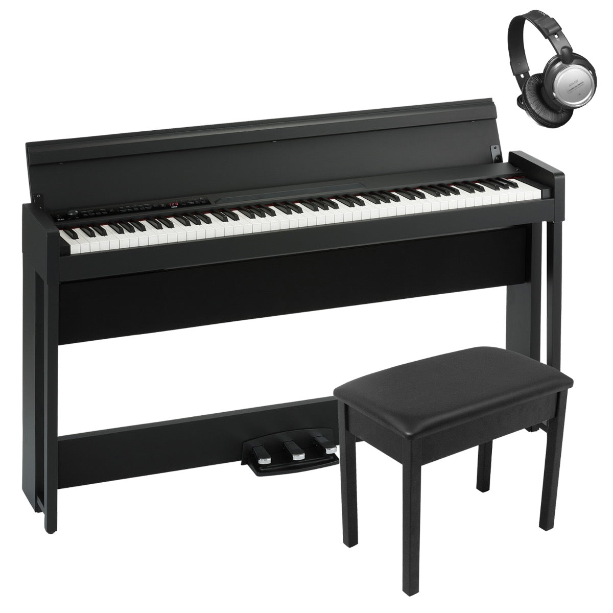 Korg C1 AIR Digital Piano with Bluetooth - Black COMPLETE HOME BUNDLE –  Kraft Music