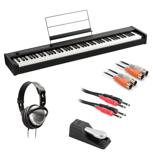 Korg D1 Digital Piano - Black BONUS PAK