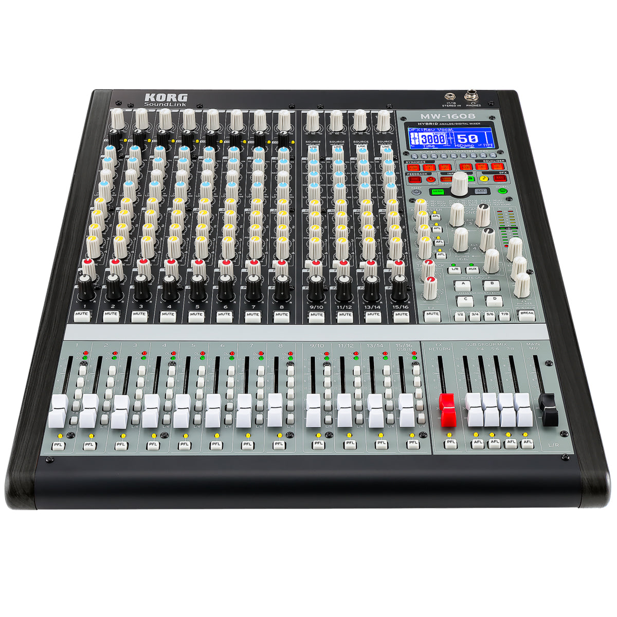 Korg Soundlink MW-1608 16-channel Hybrid Mixer, View 1