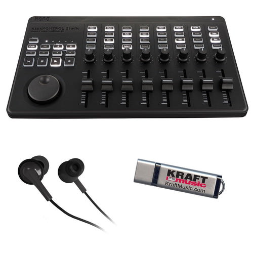 Korg nanoKONTROL Studio Wireless MIDI Controller BONUS PAK