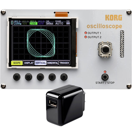 Collage showing components in Korg Nu:Tekt NTS-2 Oscilloscope Kit POWER KIT