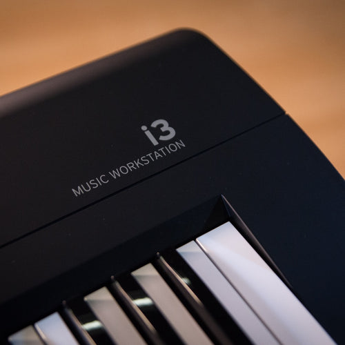 Style shot of logo of the KORG i3