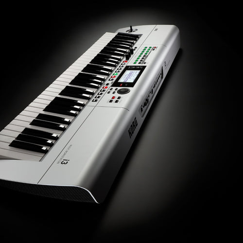 KORG i3 Music Workstation - Matte Silver KEY ESSENTIALS BUNDLE