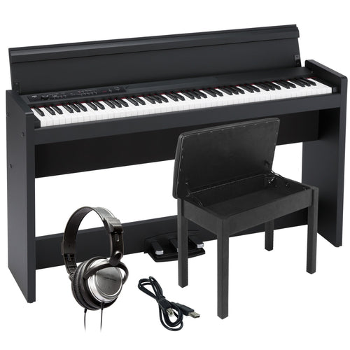 Collage image of the
Korg LP-380U Digital Piano - Black COMPLETE HOME BUNDLE