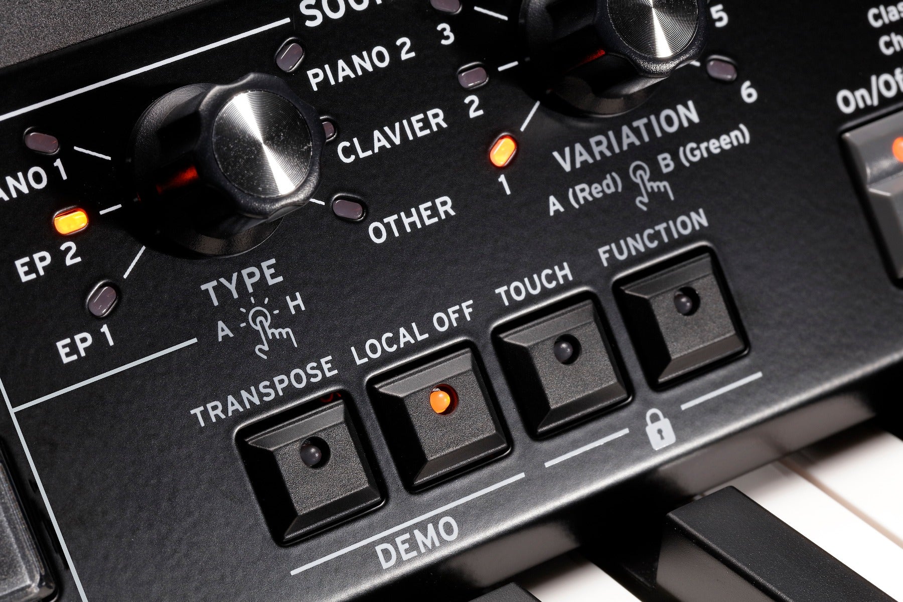 Korg SV273 Stage Vintage Piano - control buttons