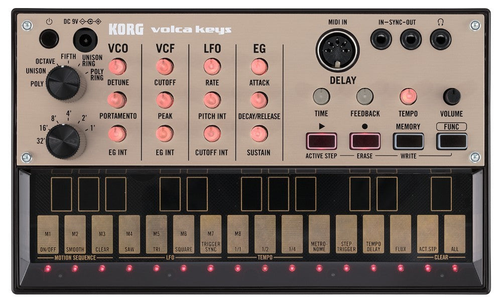 Korg Volca Keys - Analog Loop Synth POWER & CABLE RIG Korg Volca Keys - Analog Loop Synth POWER & CABLE RIG