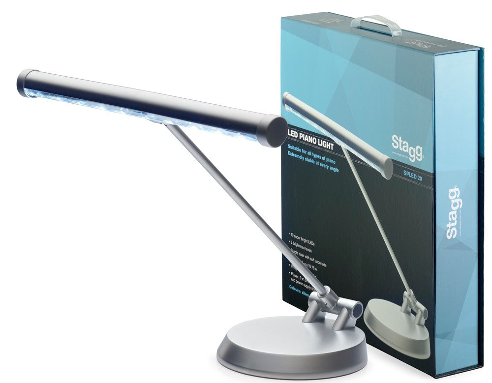 Stagg LED Piano Light - Silver Matte