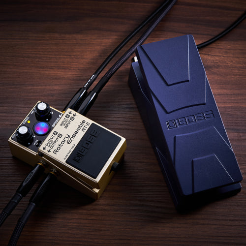 Boss RT2 Rotary Ensemble Pedal with a boss expression pedal