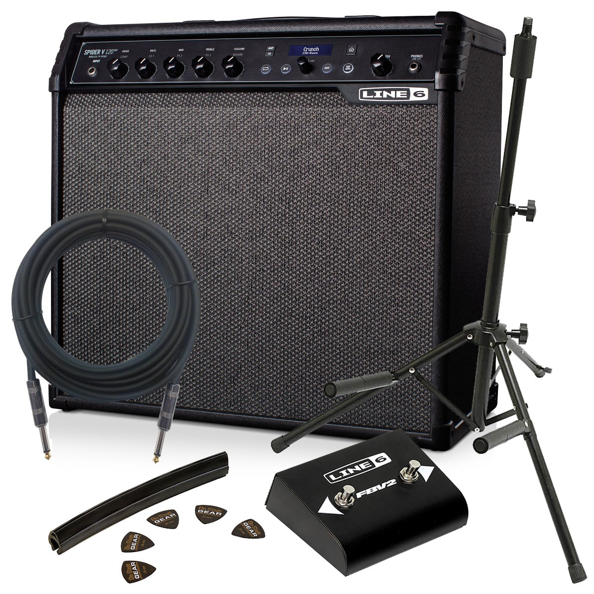 Line 6 Spider V 120 MkII Guitar Amplifier STAGE ESSENTIALS BUNDLE – Kraft  Music