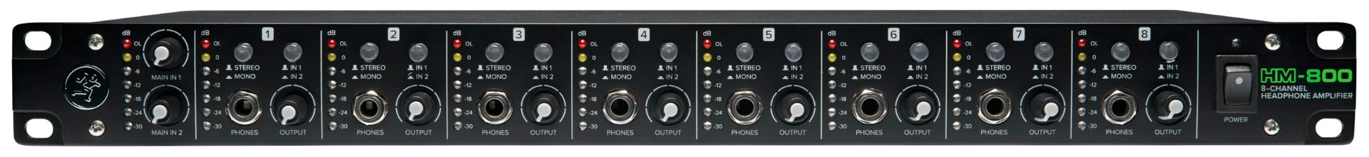 Mackie HM-800 8-Channel Headphone Amplifier – Kraft Music