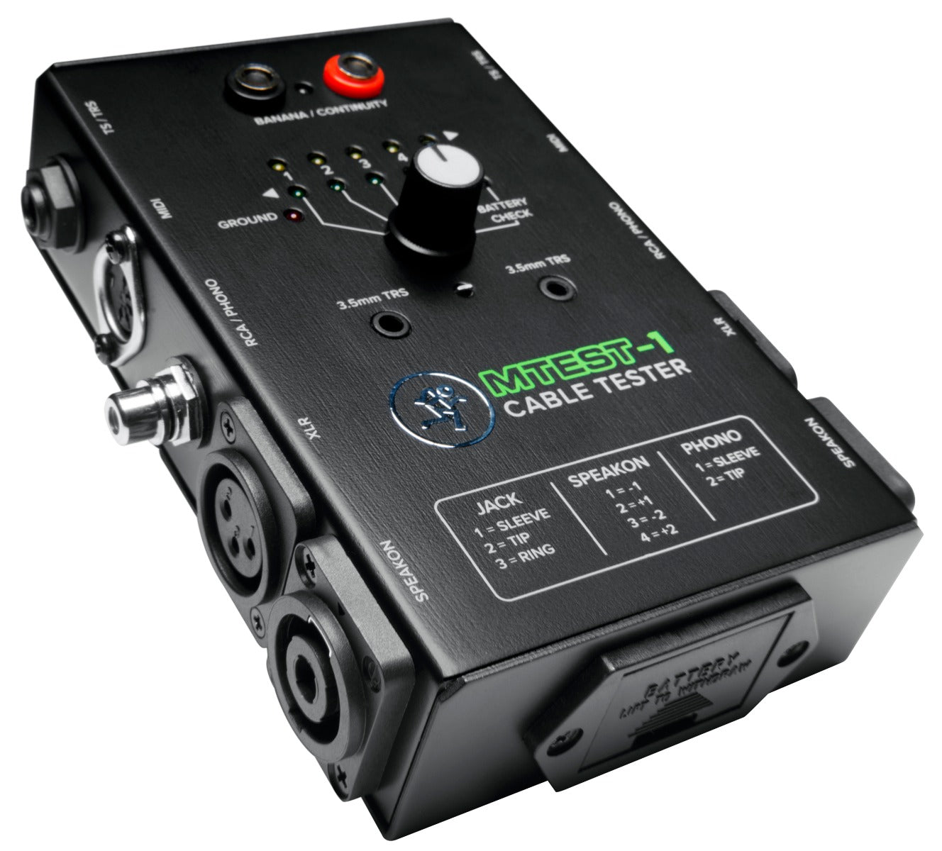 Mackie MTEST-1 Cable Tester – Kraft Music