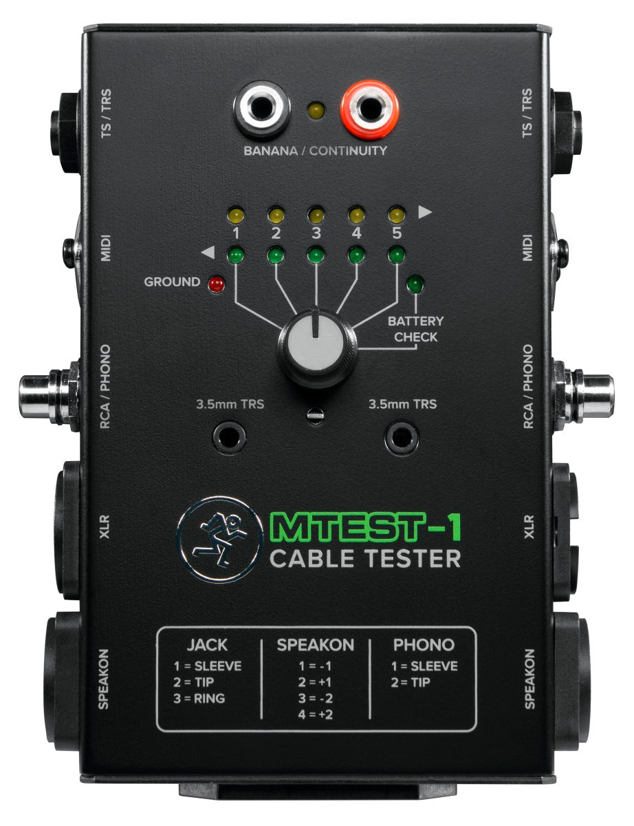Mackie MTEST-1 Cable Tester – Kraft Music