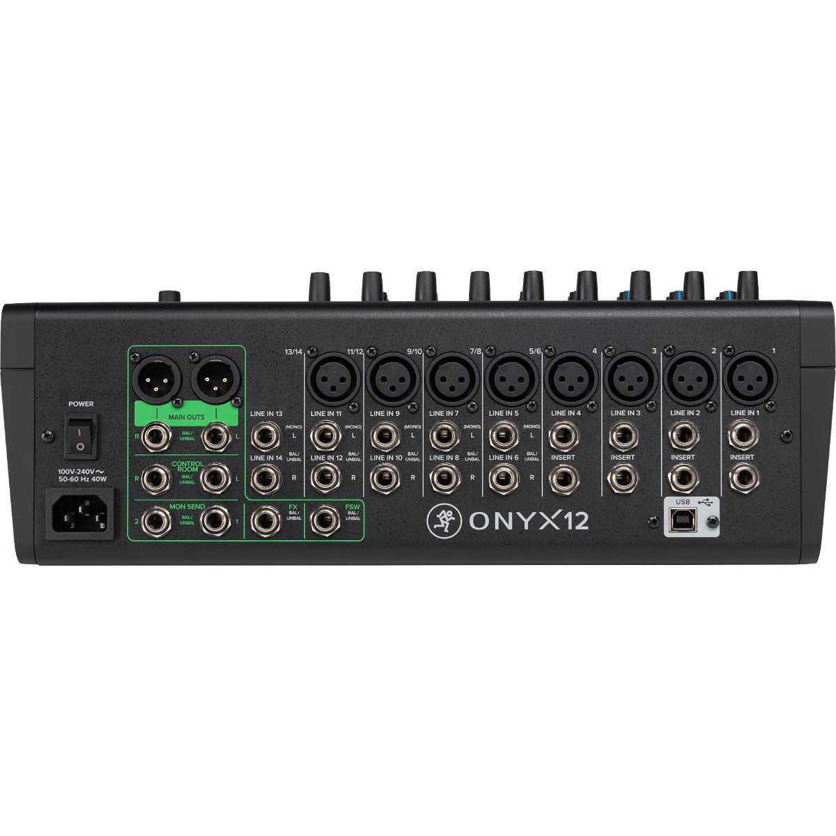 Mackie Onyx12 12-Channel Analog Mixer w/Multitrack USB – Kraft Music