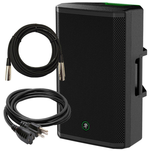 Collage of items in the Mackie Thrash 215 15-inch Powered Loudspeaker CABLE KIT