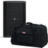 Collage of the components in the Mackie Thump 212XT 1400W 12" Enhanced Powered Speaker CARRY BAG KIT
