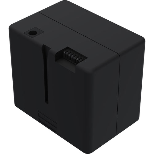 3/4 view of Mackie Thump Go Battery showing front, top and right side