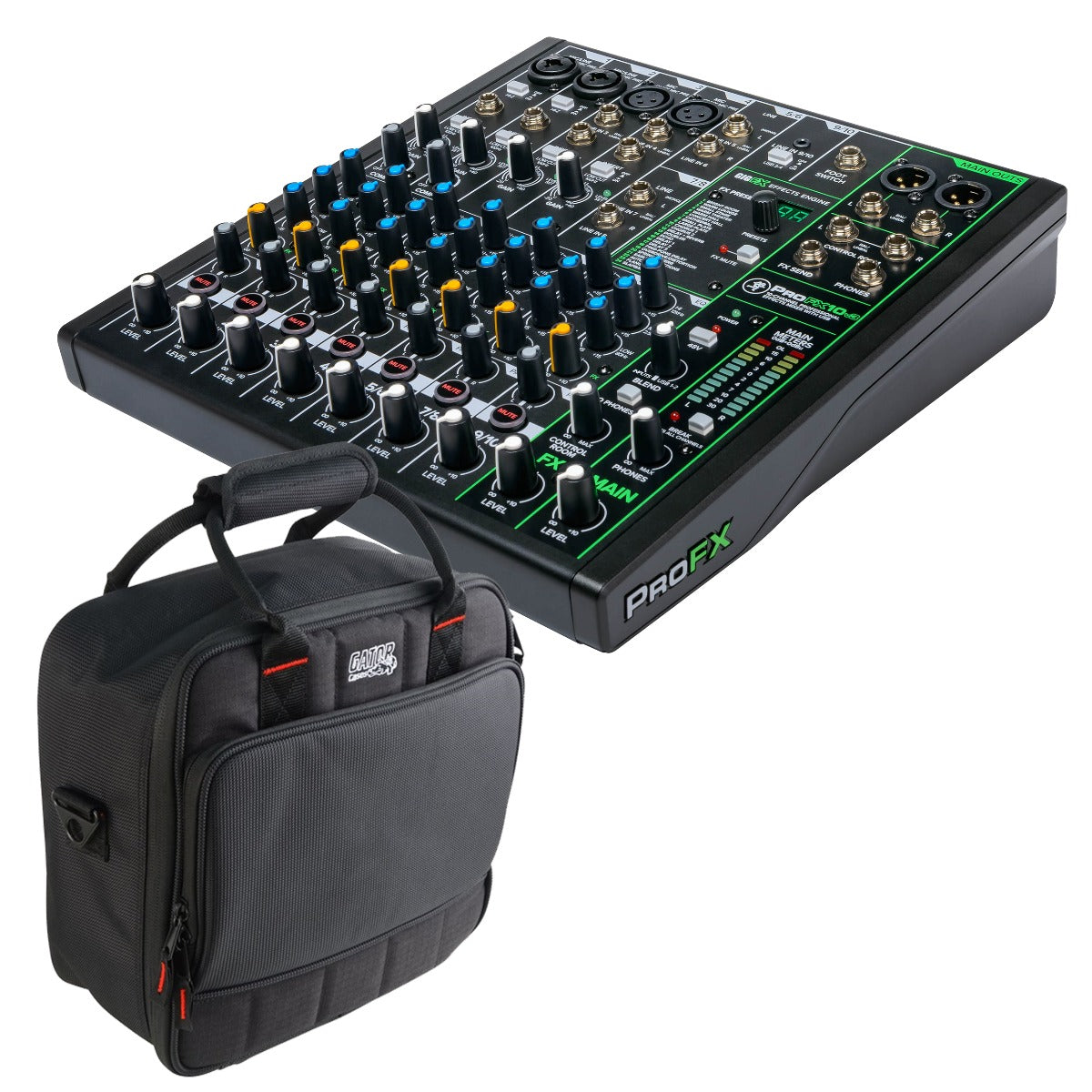 Mackie ProFX10v3 Effects Mixer with USB CARRY BAG KIT – Kraft Music