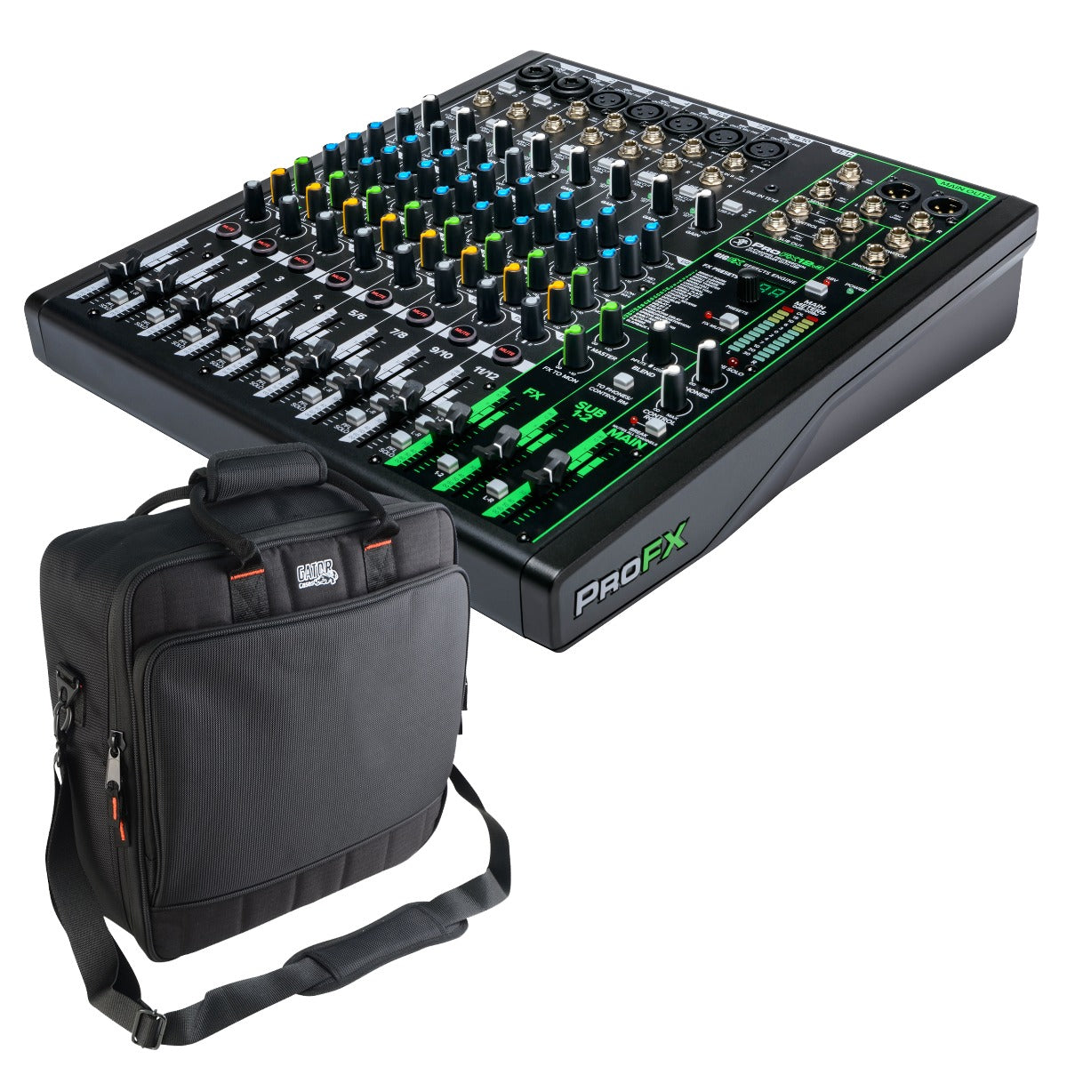 Mackie ProFX12v3 Effects Mixer with USB CARRY BAG KIT – Kraft Music