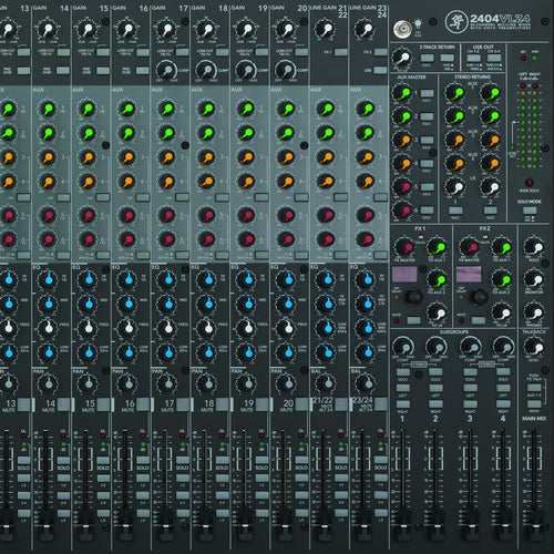 mackie 2404vlz4 24-channel 4-bus fx mixer with usb