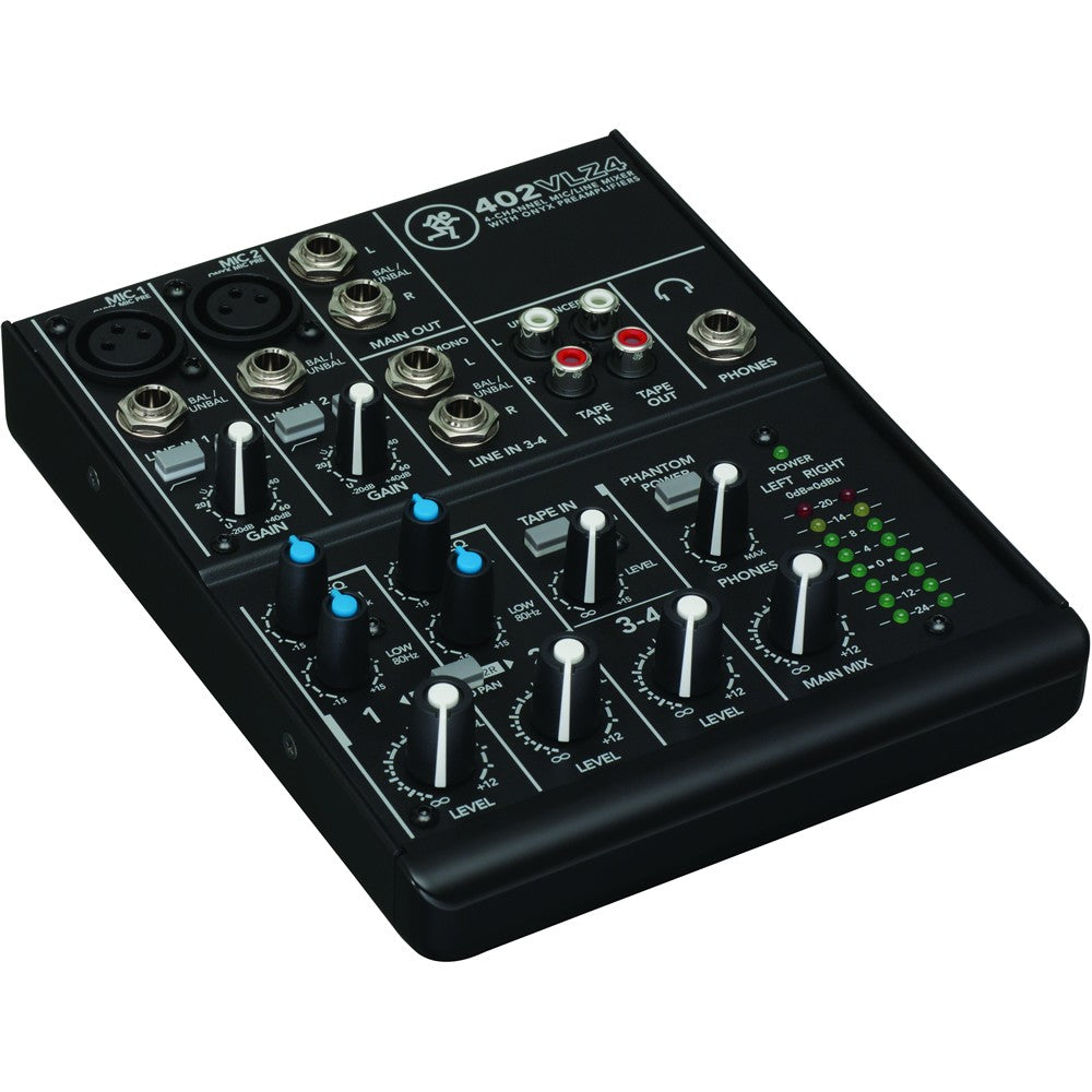 MACKIE 402VLZ4ミキサー Mackie 402VLZ4 4-channel Compact Analog Low-Noise Mixer w/ 2