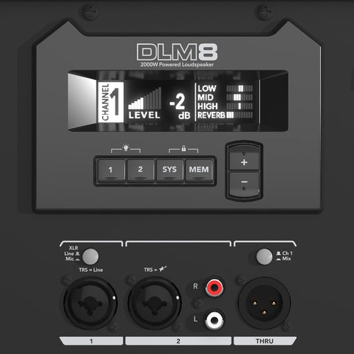 mackie dlm8 8" full range powered pa speaker