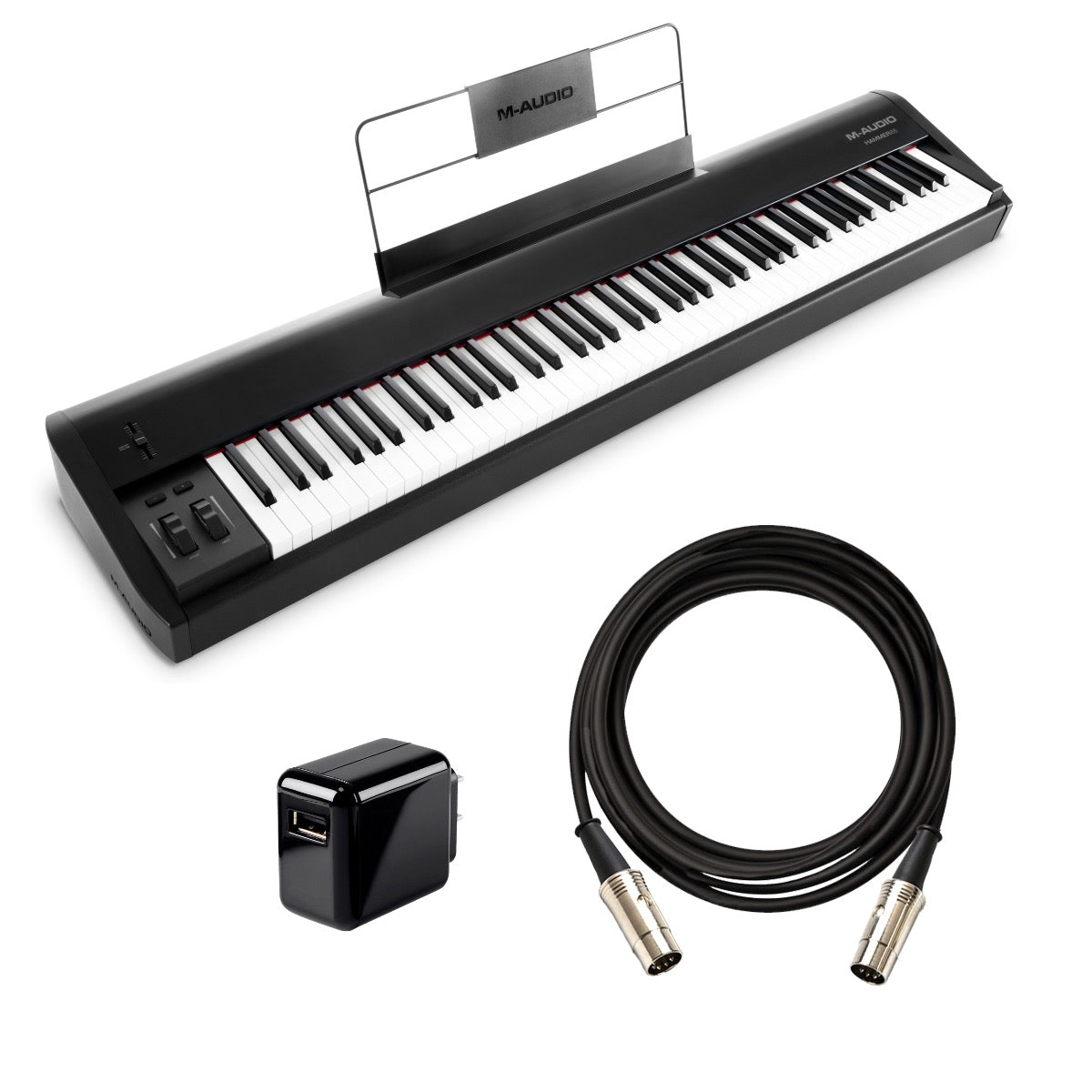 M-Audio Hammer 88 USB/MIDI Controller Keyboard BASICS KIT – Kraft Music