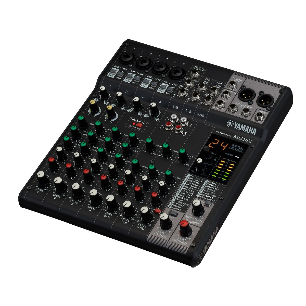 Yamaha MG10X CV 10-Input Stereo Mixer with Effects, View 2