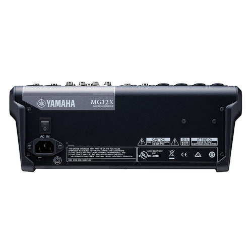 Yamaha MG12X CV 12-Input Stereo Mixer with Effects, View 3