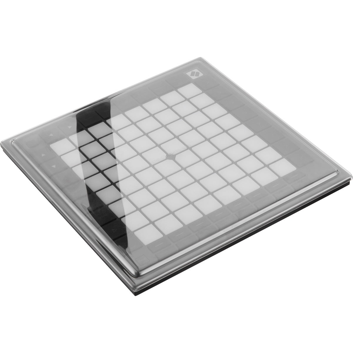 3/4 view of Decksaver Novation Launchpad Pro MK3 Cover showing top, front and left side