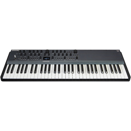 Top/front view of Modal Electronics Argon8X 61-Key Polyphonic Wavetable Synthesizer