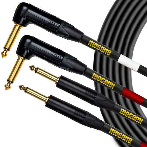 Mogami Gold Stereo Keyboard Unbalanced Dual 1/4" Cable - 10'