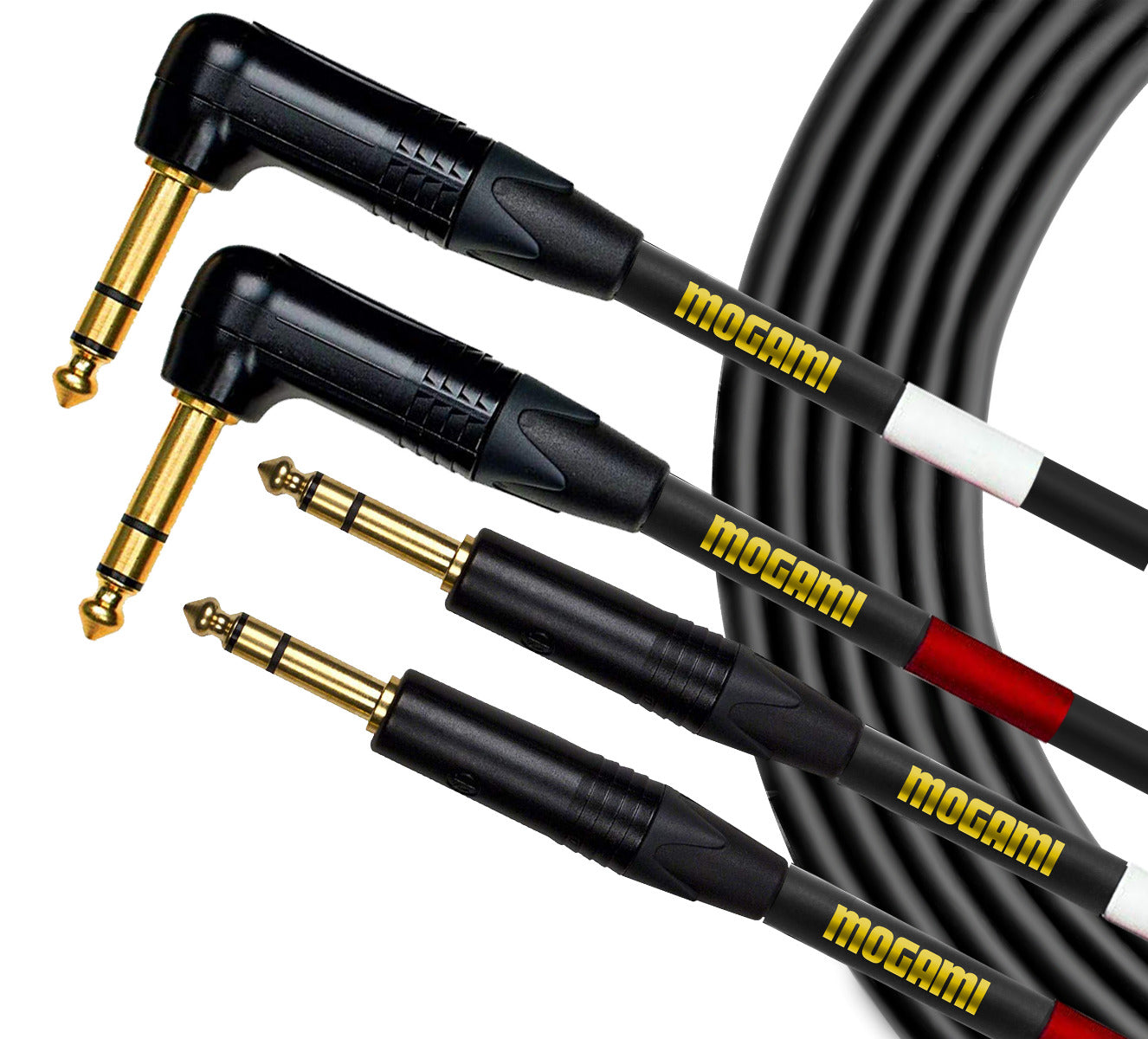 Mogami Gold Stereo Keyboard Balanced Dual 1/4" Cable - 10'