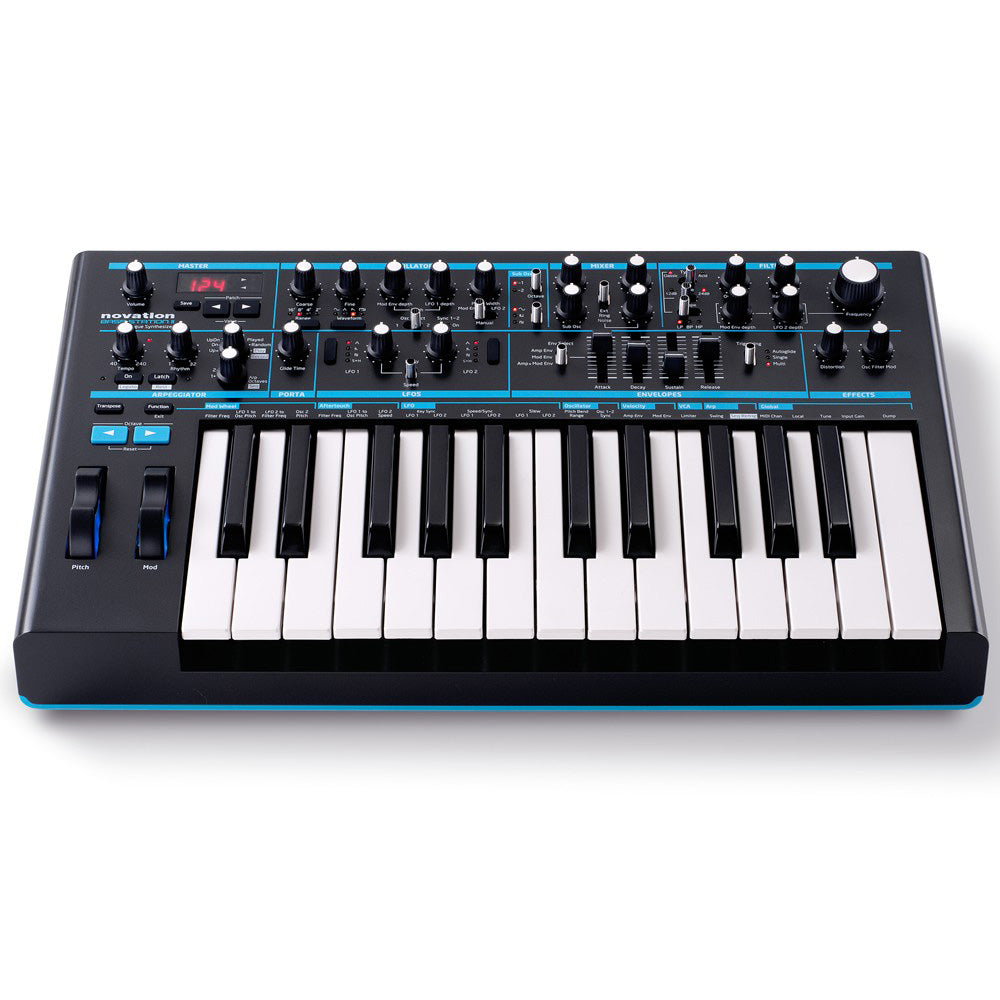 novation bass station ii monophonic analog synthesizer