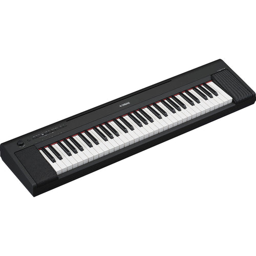 Yamaha Piaggero NP15 61-Key Portable Keyboard with Power Adapter - Black, View 1