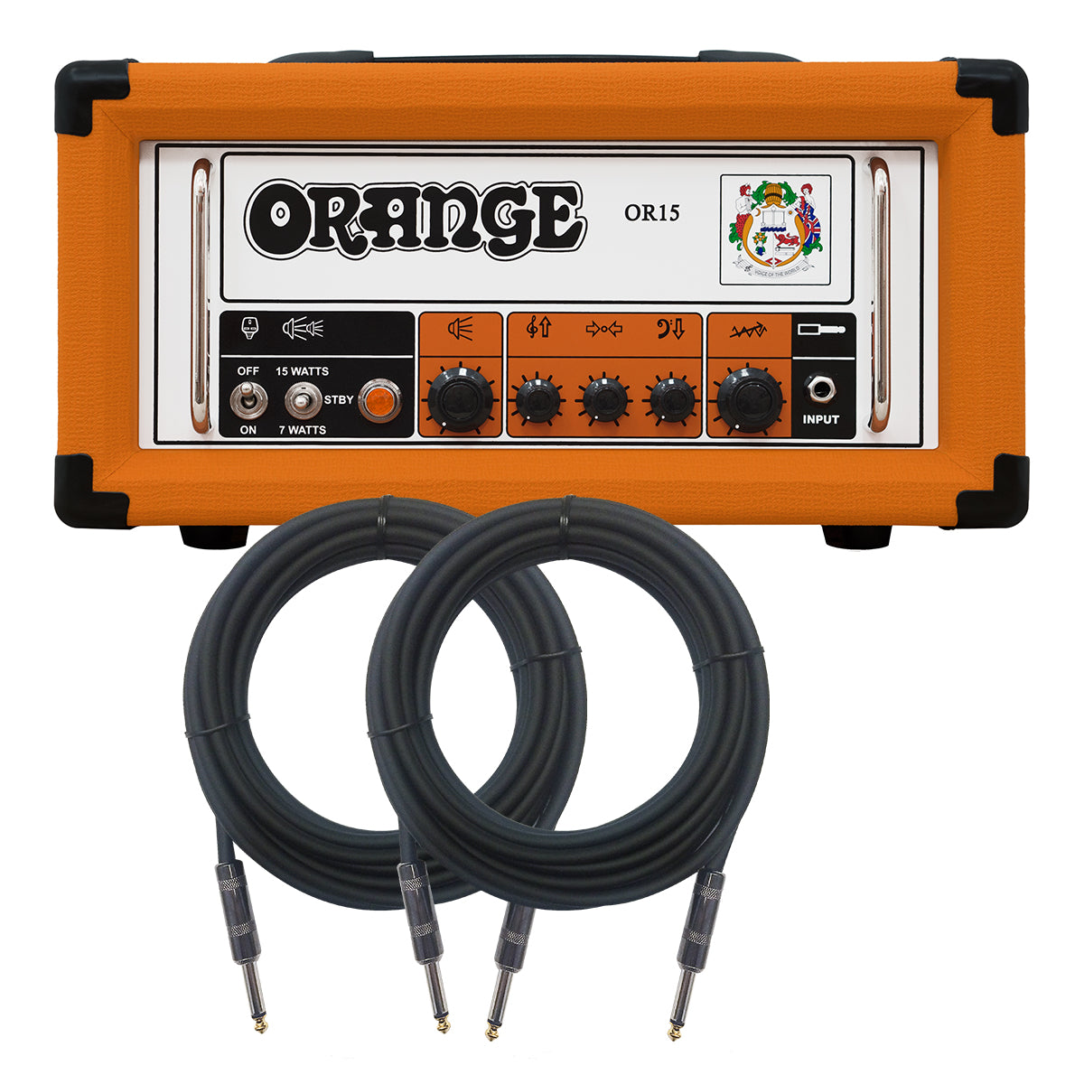 Orange OR15 15-watt Tube Head - Orange Tolex BONUS PAK