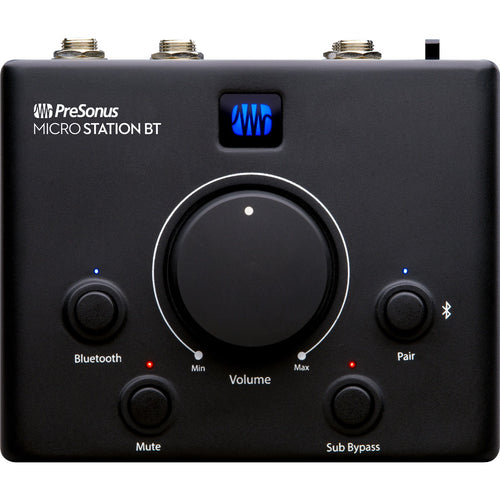 Top view of PreSonus MicroStation BT Monitor Controller